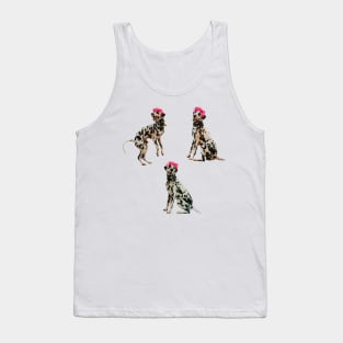 Dalmatian flower crown Tank Top